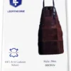 Verpakking Leren schort donker bruin