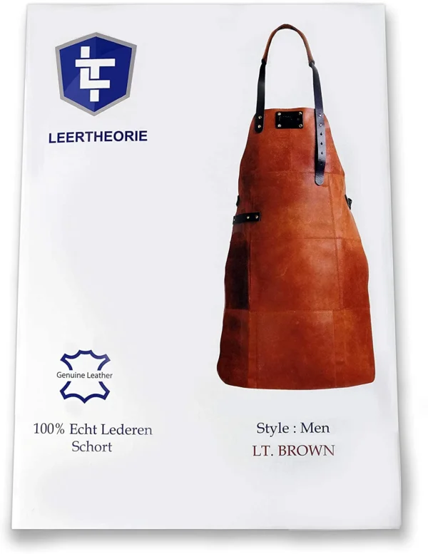 Verpakking Leren Schort - Licht bruin